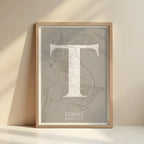 Lámina elegante de Teruel – Póster minimalista y sofisticado