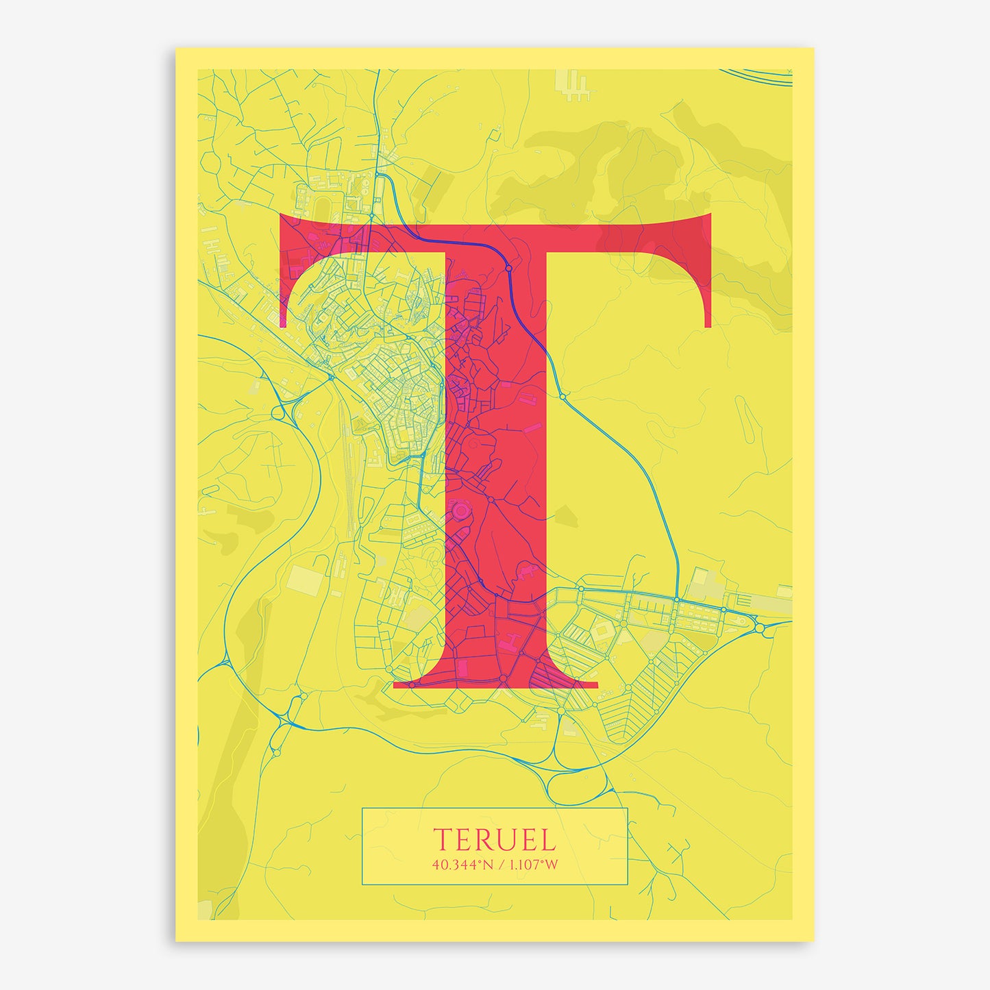 Teruel Map V06 Miami / No Frame / Yes