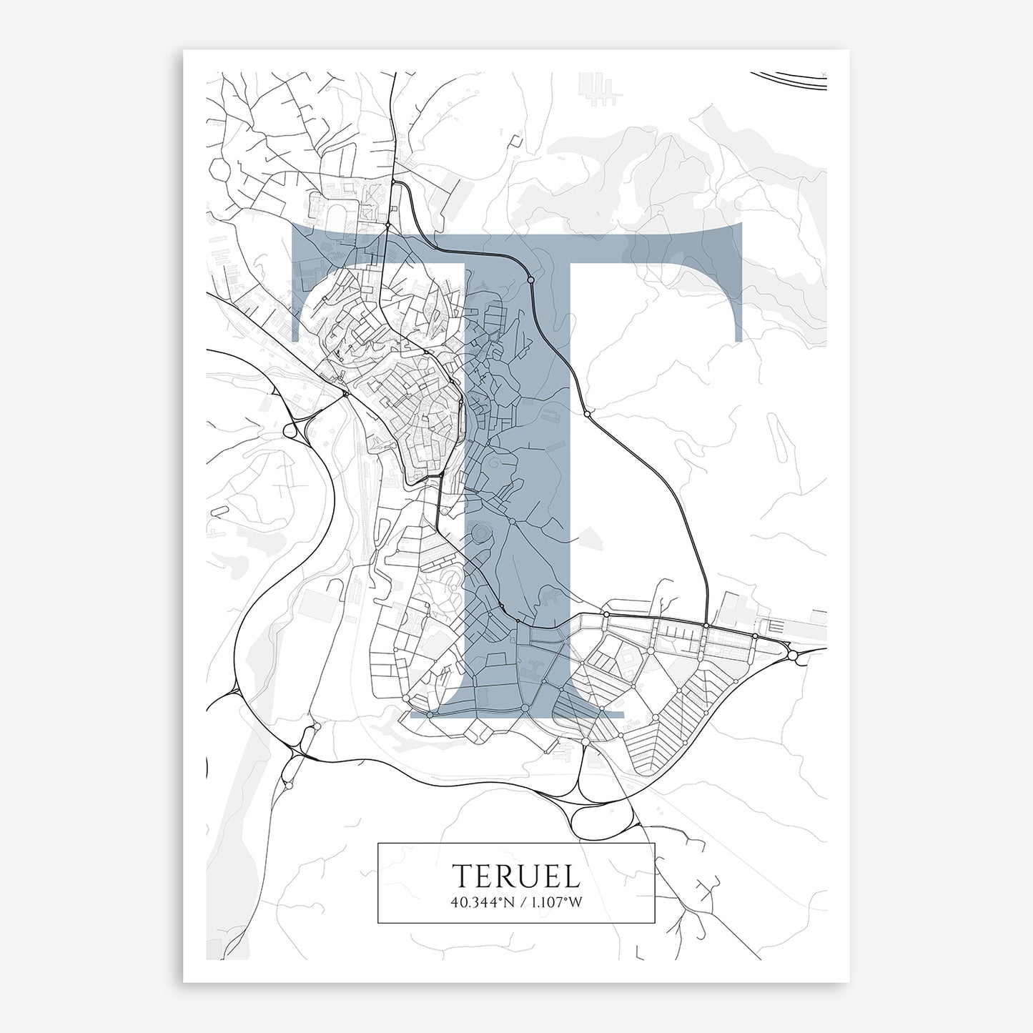 Teruel Map V06 Urban / No Frame / No