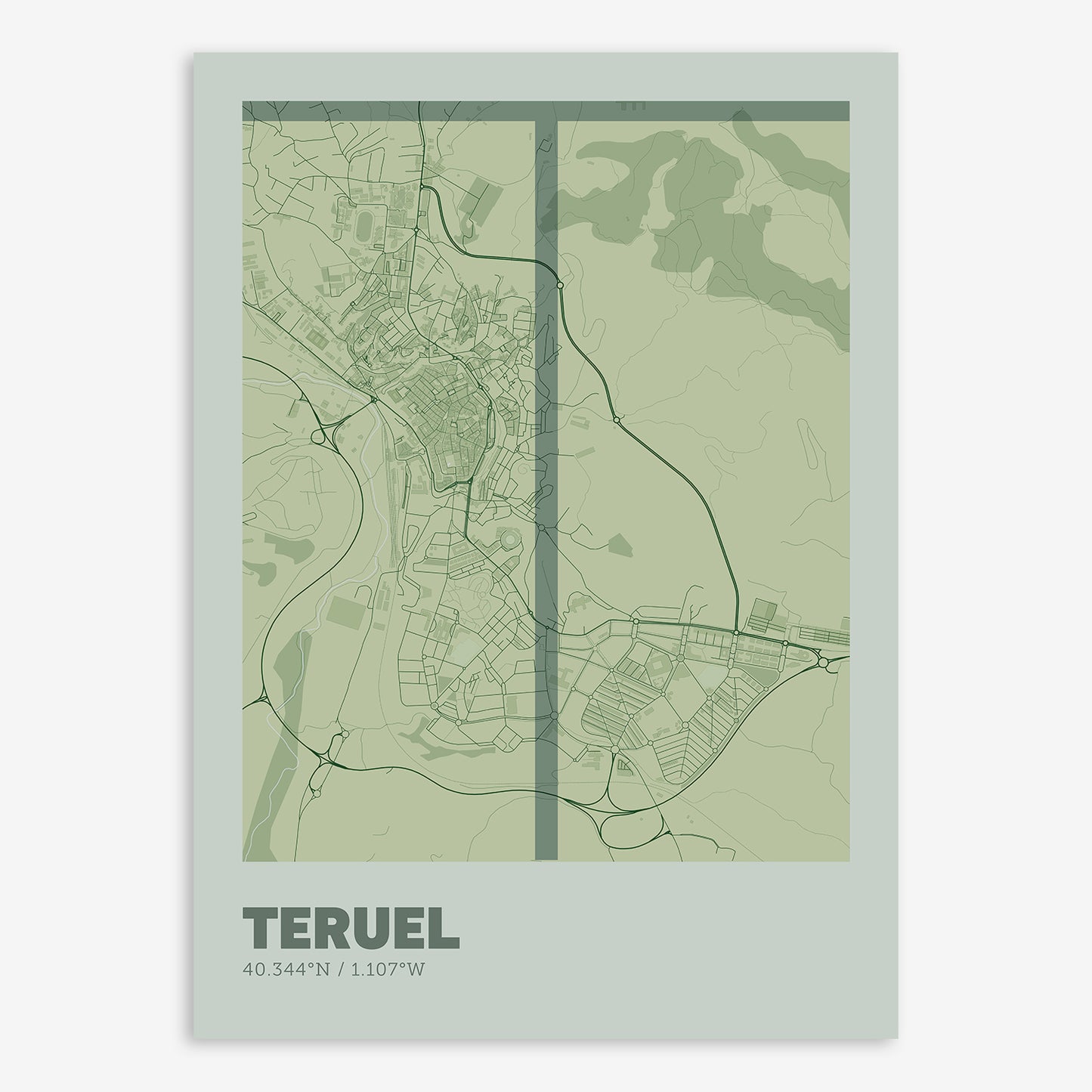 Teruel Map V07 Kyoto / No Frame / No