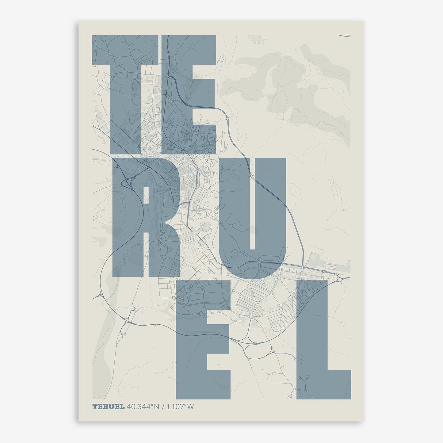 Teruel Map V08 Seaside / No Frame / No