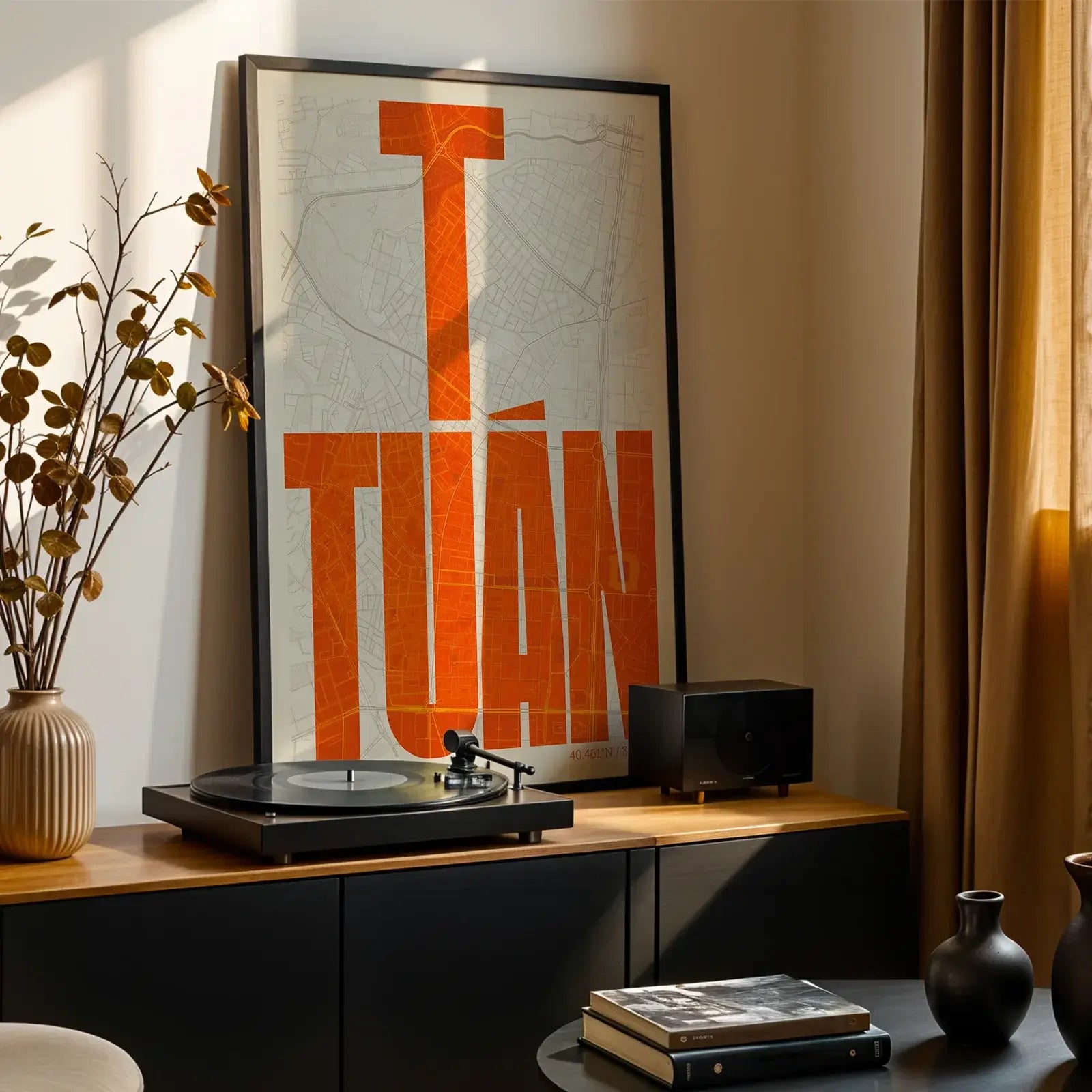 Graphic souvenir of Tetuán, Madrid – Contemporary typographic print