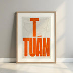 Graphic souvenir of Tetuán, Madrid – Contemporary typographic print