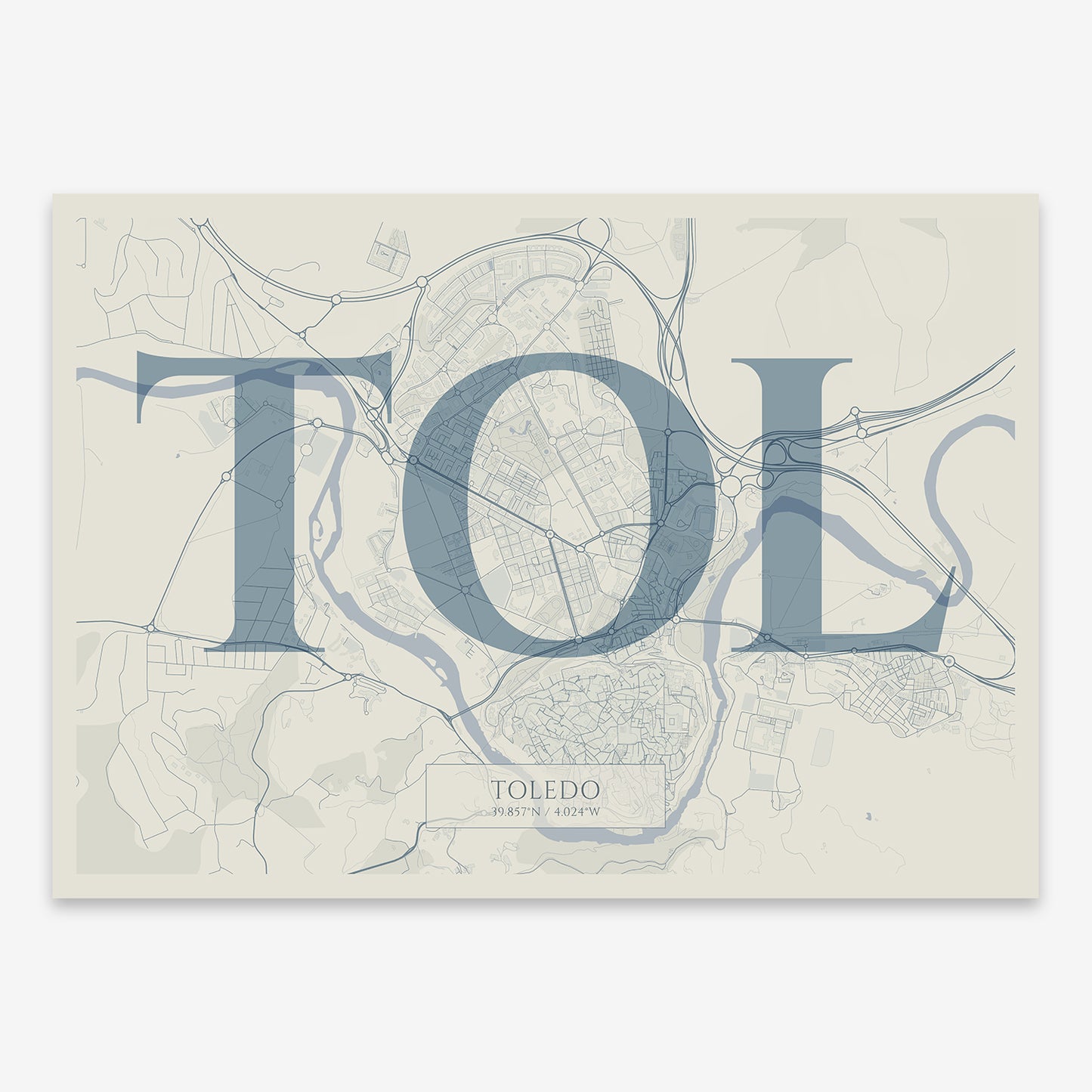 Toledo Map V06 Seaside / Frame / No