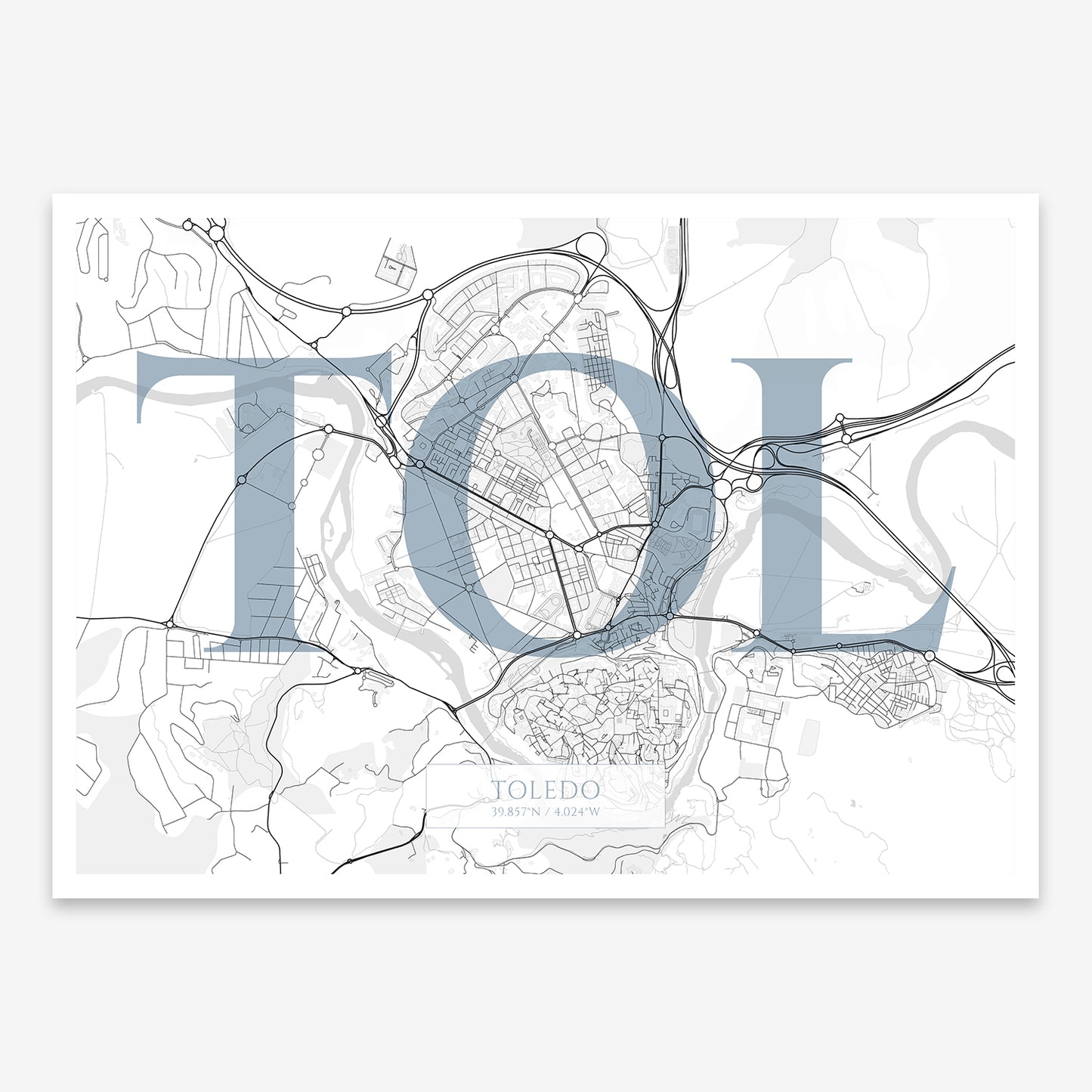 Toledo Map V06 Urban / Frame / No