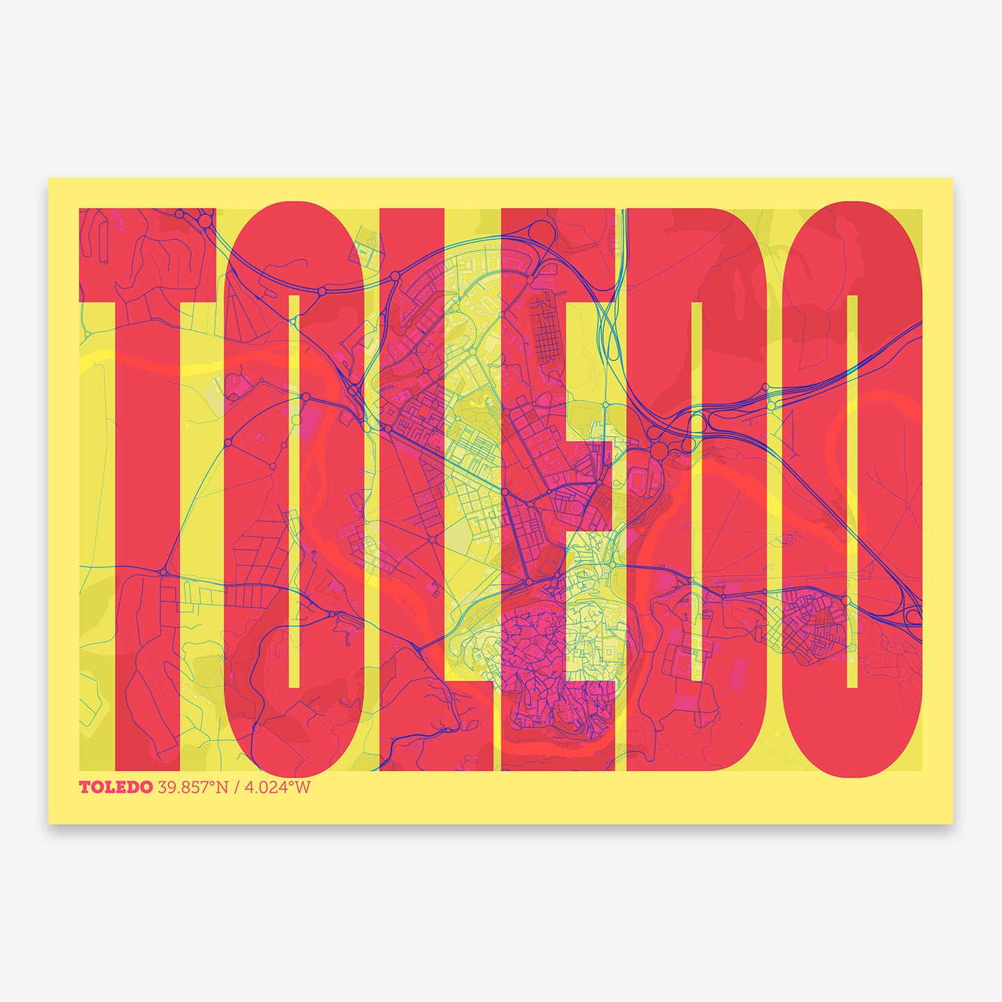 Toledo Map V09 Miami / No Frame / No