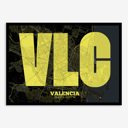 Valencia Map V02 Night / No Frame / No