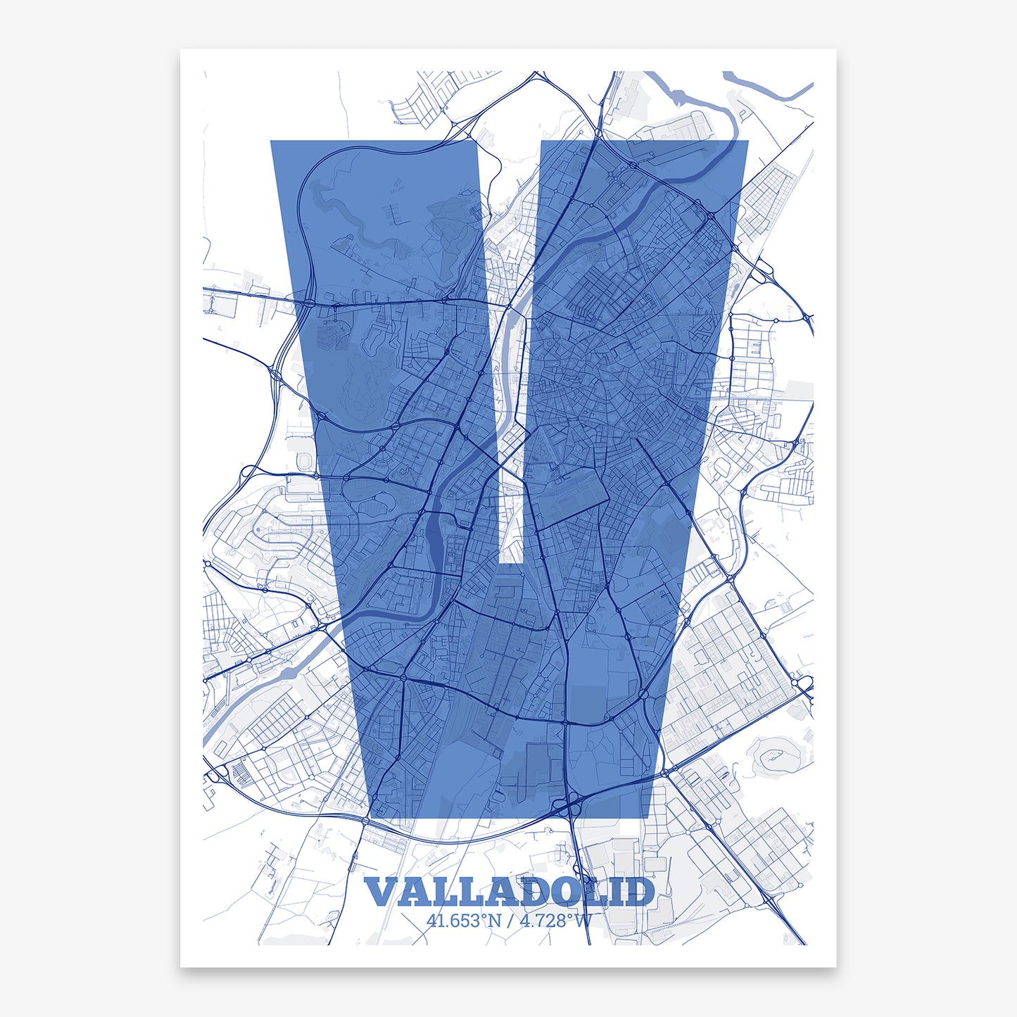 Valladolid Map V02 Med / No Frame / No