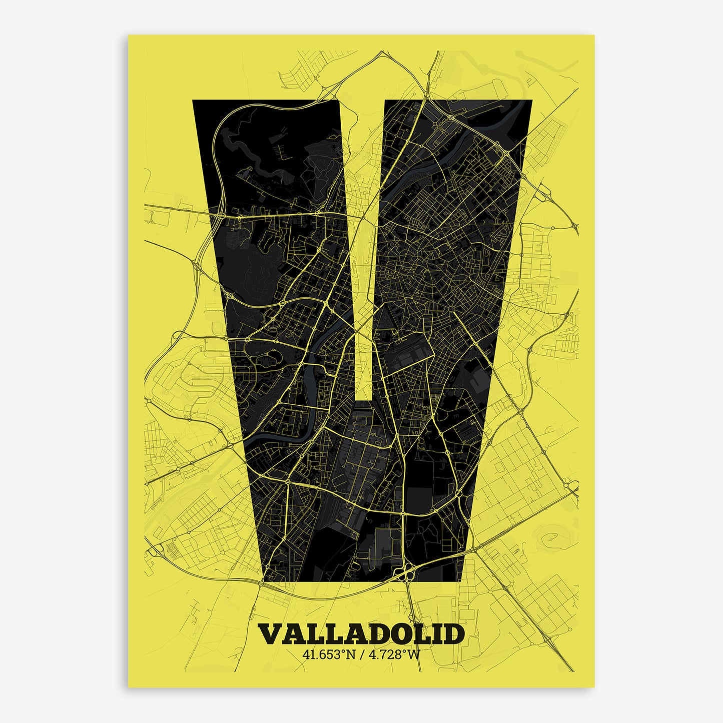 Valladolid Map V02 Night / No Frame / No