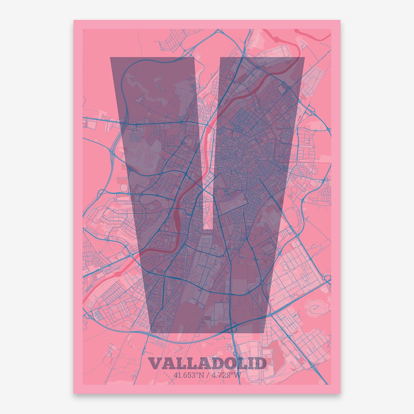 Valladolid Map V02 Tuscan / No Frame / No