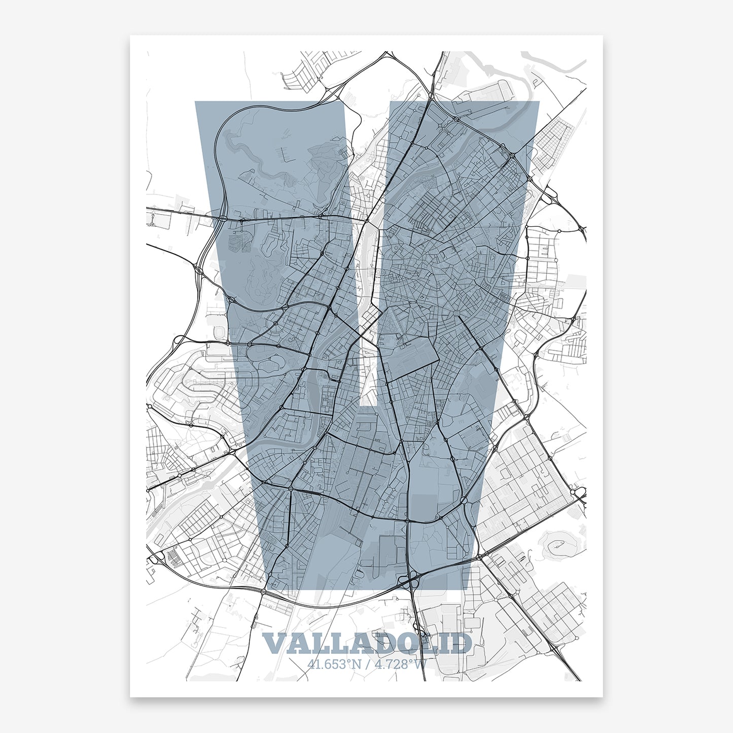 Valladolid Map V02 Urban / No Frame / No