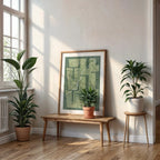 Artistic poster of Valladolid with geometric typography - Personalized decoration