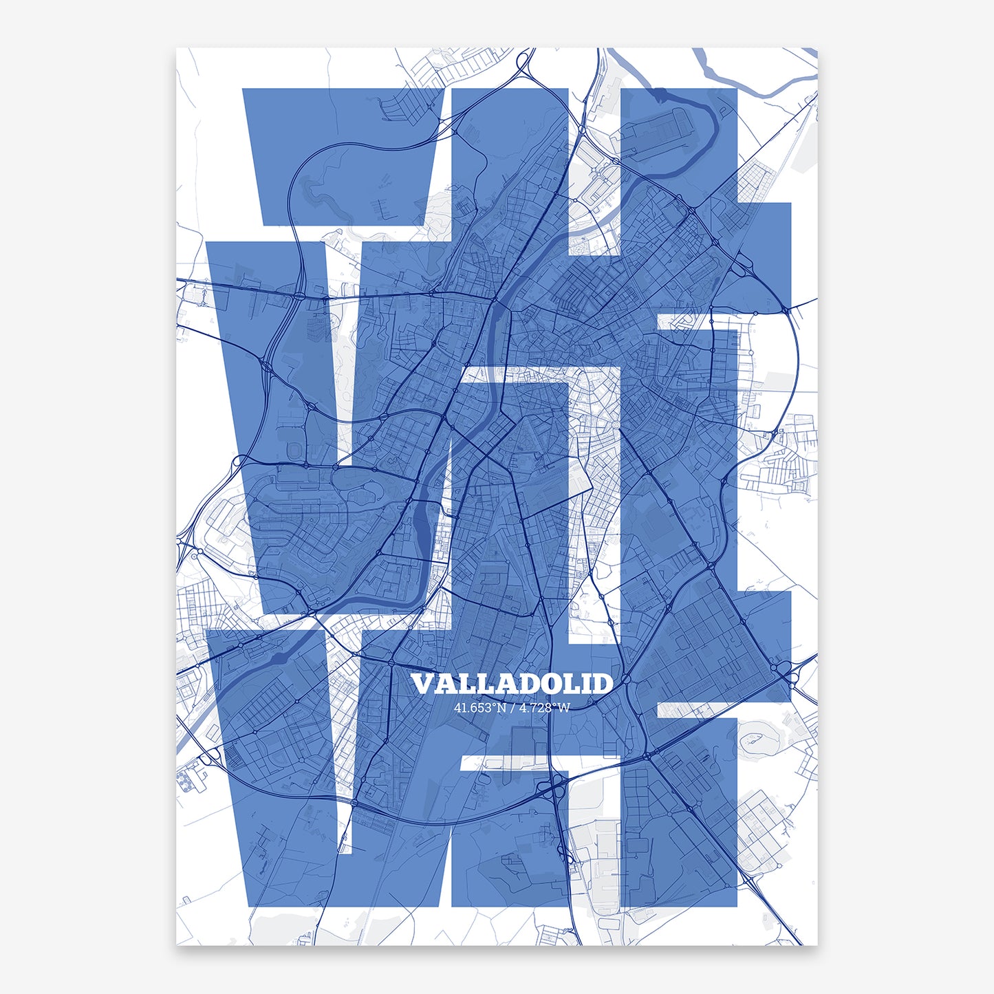 Valladolid Map V03 Med / Frame / Yes