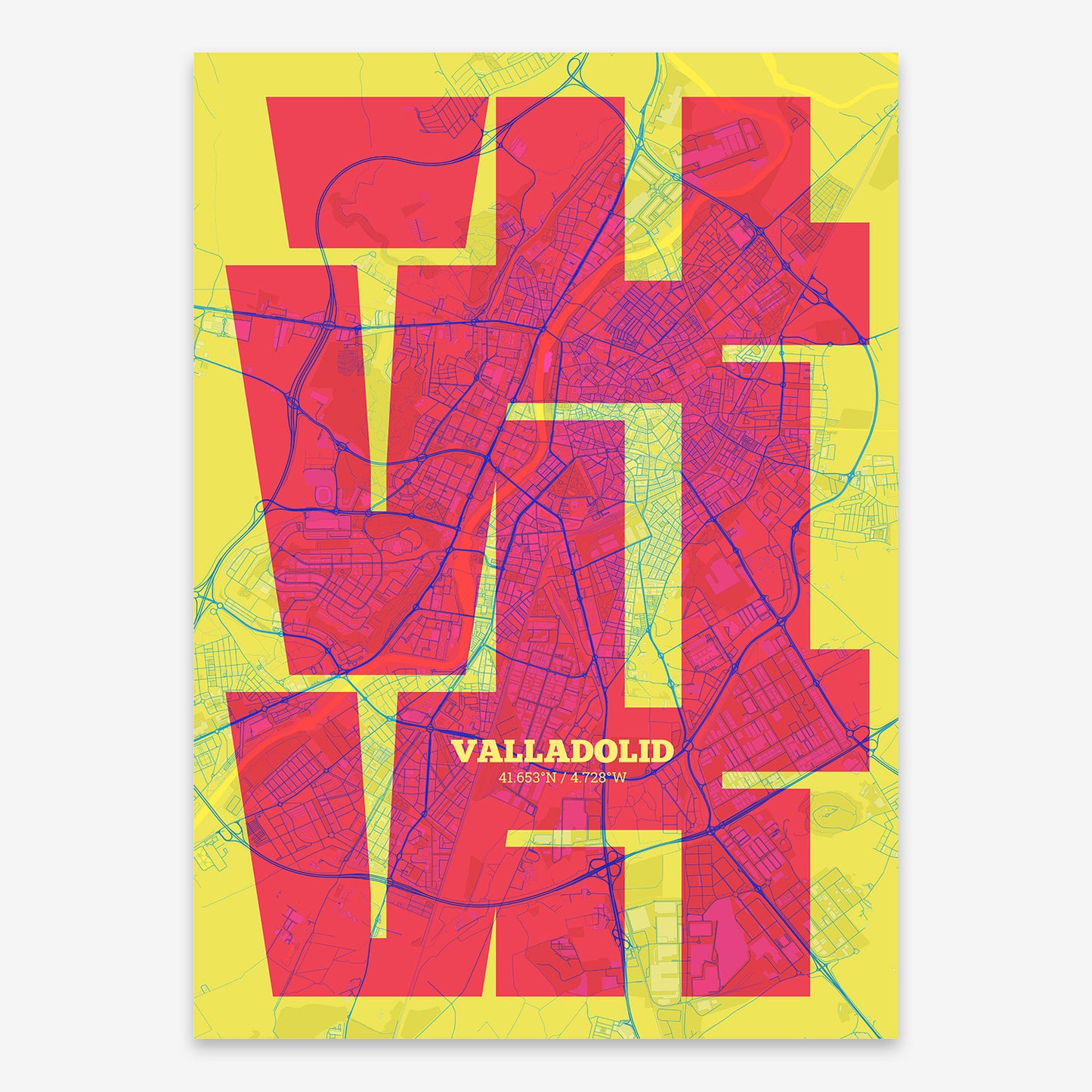 Valladolid Map V03 Miami / No Frame / No