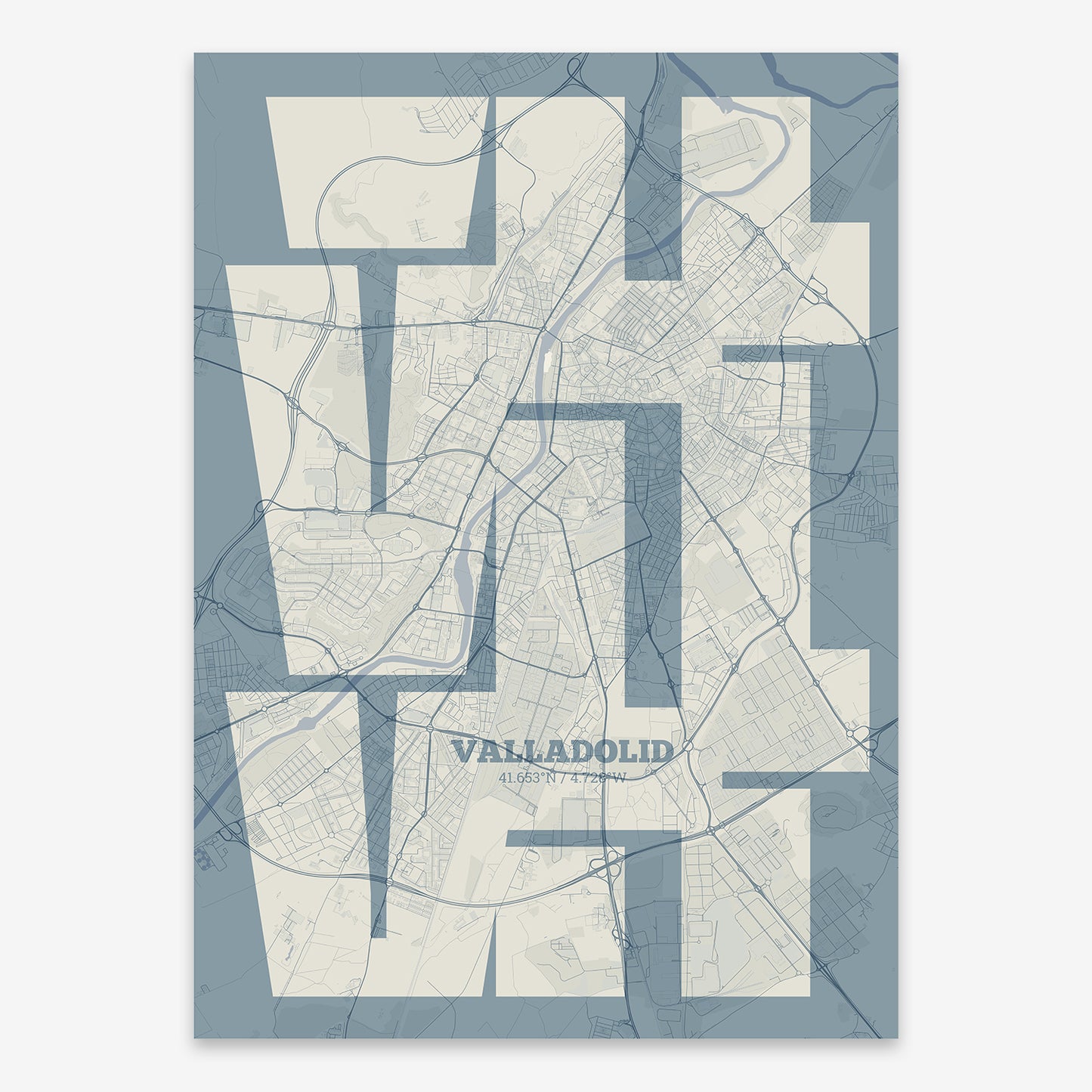 Valladolid Map V03 Seaside / Frame / Yes