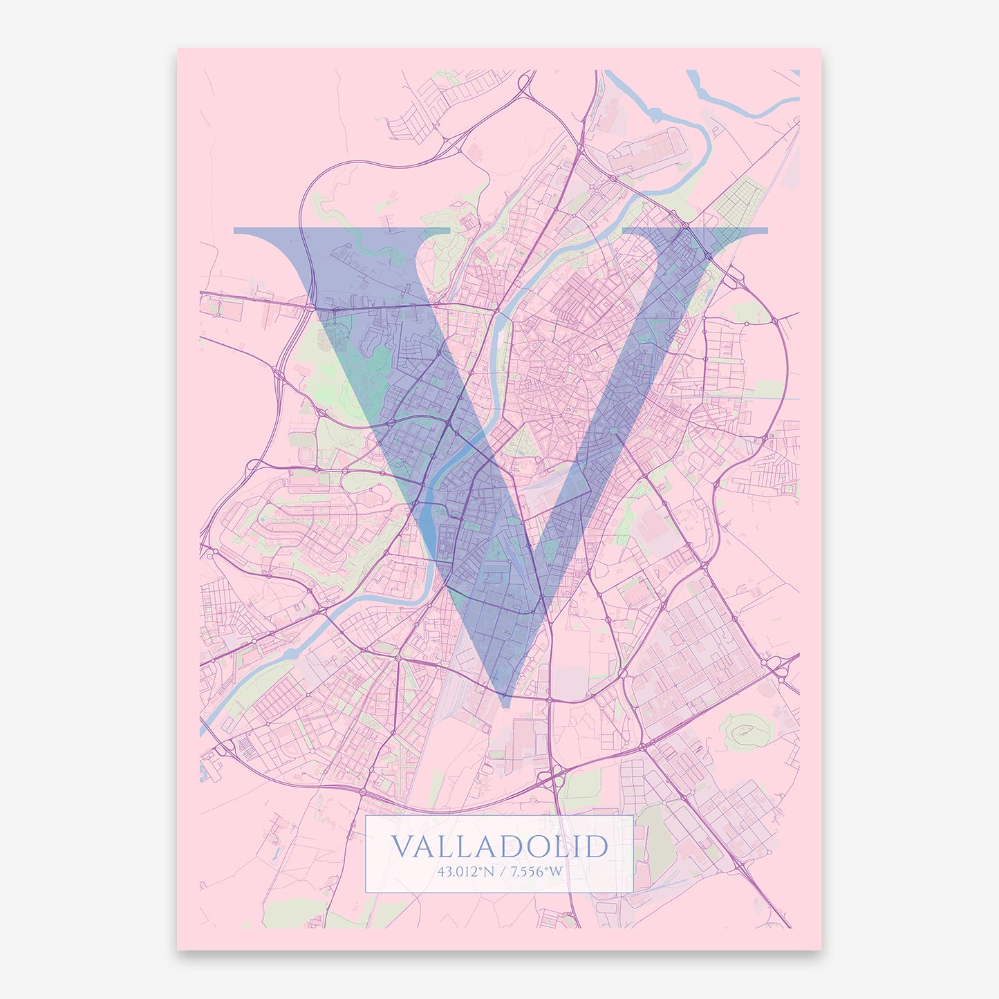 Valladolid Map V06 Nursery / Frame / No