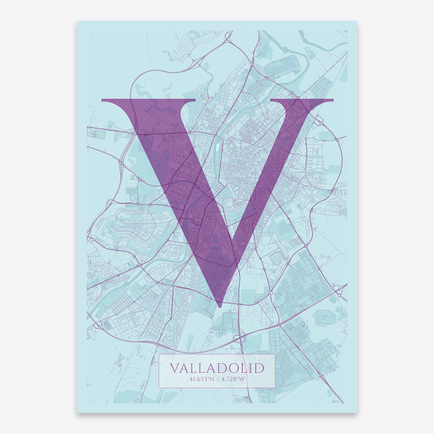 Valladolid Map V06 Shabby / No Frame / No