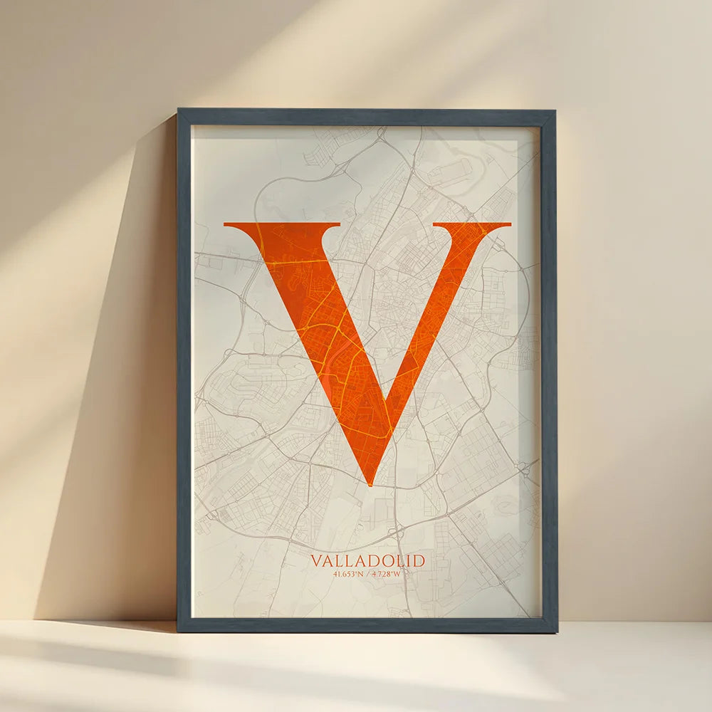 Elegant print of Valladolid – Minimalist and sophisticated poster