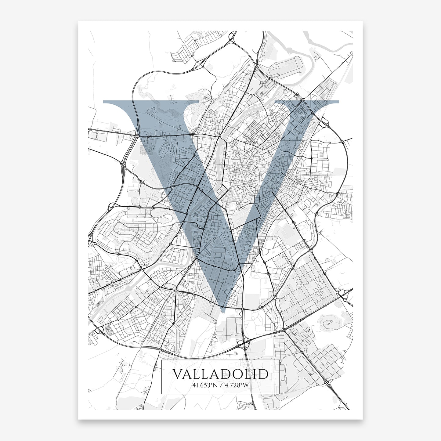 Valladolid Map V06 Urban / No Frame / No