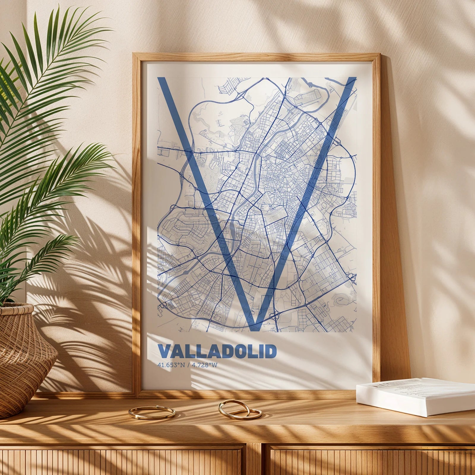 Póster decorativo de Valladolid – Arte tipográfico ultrafino