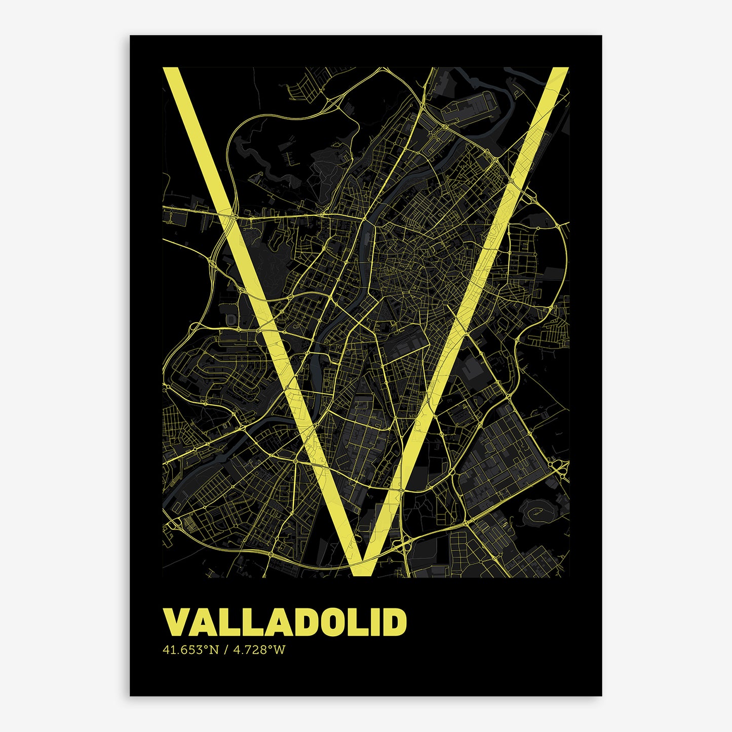 Valladolid Map V07 Night / No Frame / No