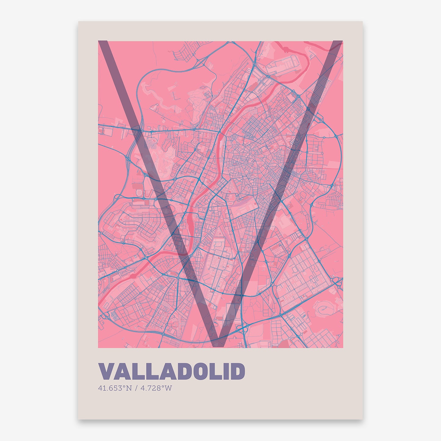 Valladolid Map V07 Tuscan / No Frame / No