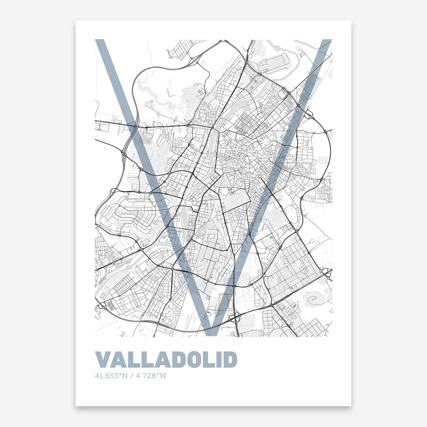 Valladolid Map V07 Urban / No Frame / No