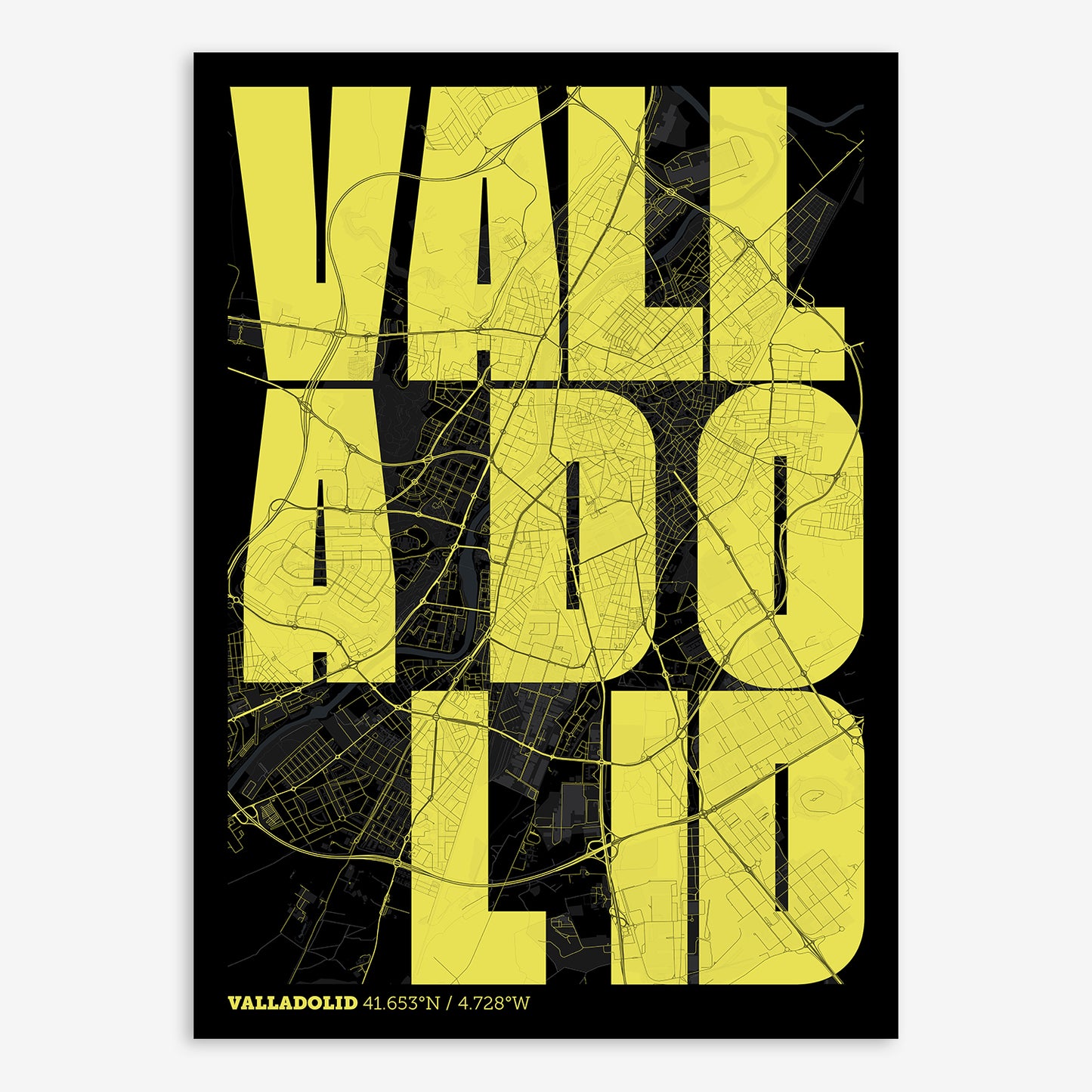 Valladolid Map V08 Night / No Frame / No