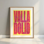 Recuerdo gráfico de Valladolid – Lámina tipográfica contemporánea