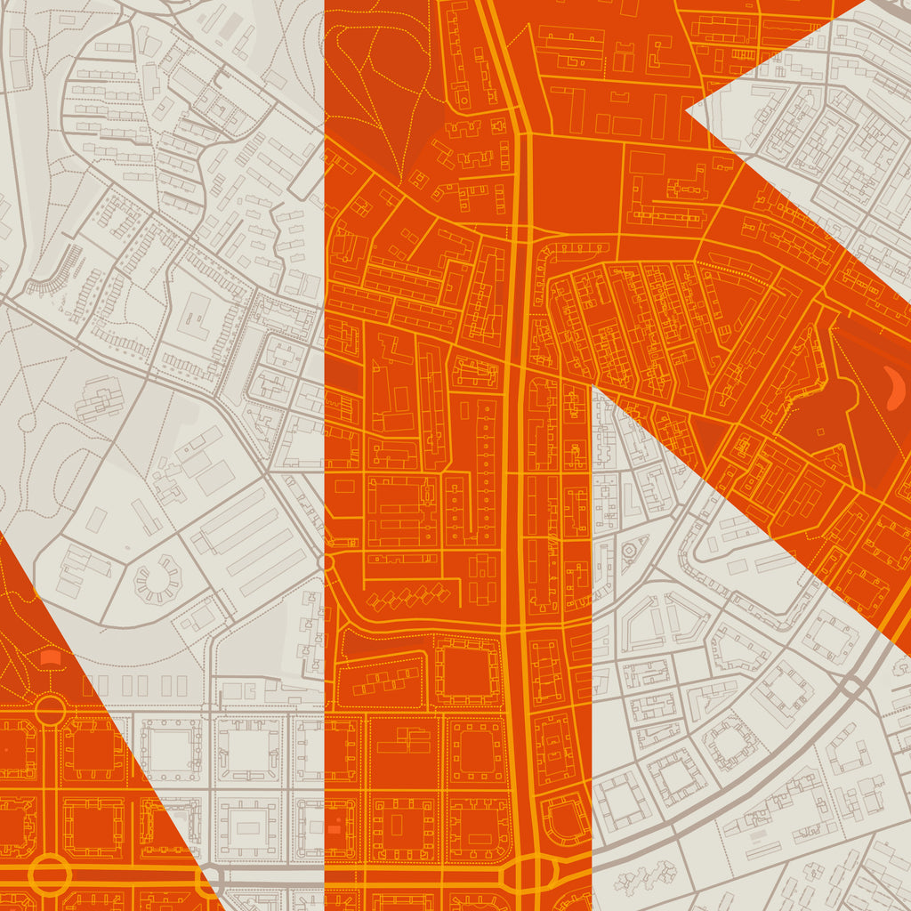 Detalle de la lámina tipográfica de Vallecas, textura del papel Giclée