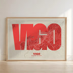 Vigo Decorative Art Print – Modern Typographic Art