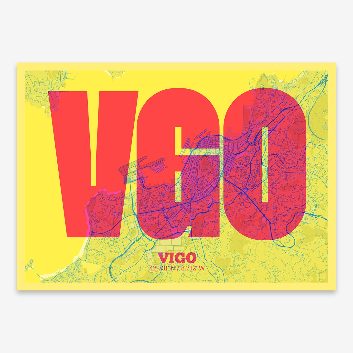 Vigo Map V02 Miami / No Frame / No