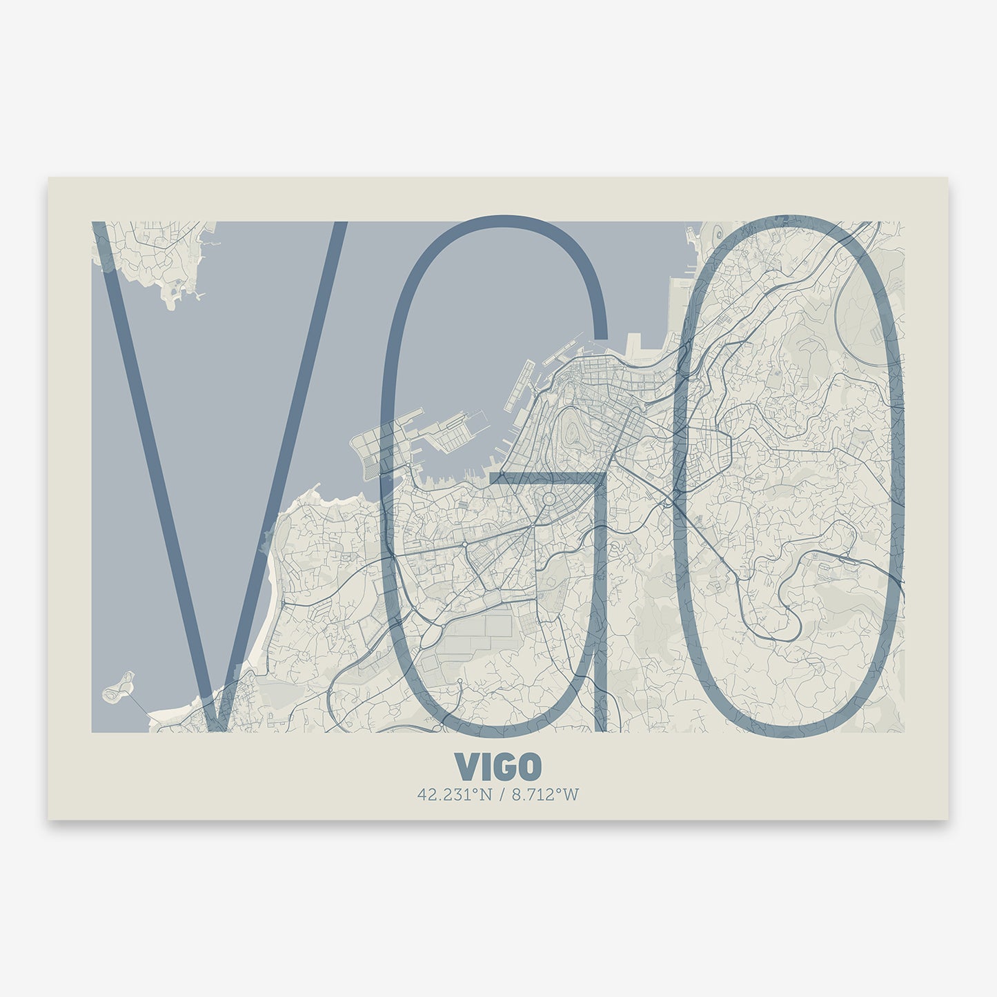 Vigo Map V07 Seaside / No Frame / No