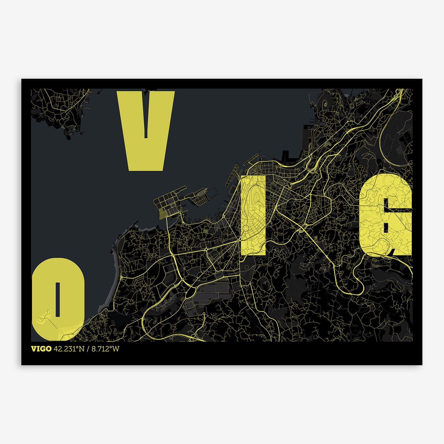 Vigo Map V08 Night / No Frame / No