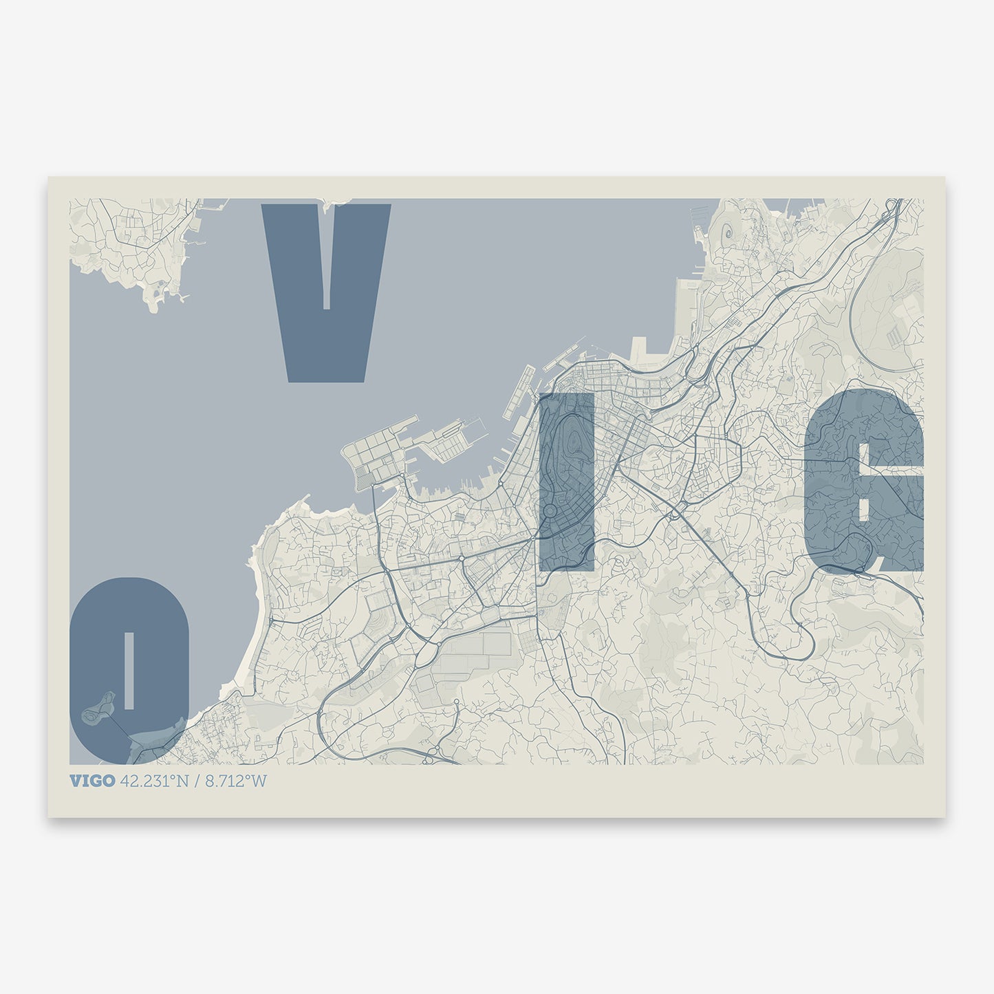 Vigo Map V08 Seaside / No Frame / No