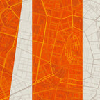 Detalle de la lámina tipográfica de Vitoria-Gasteiz, textura del papel Giclée