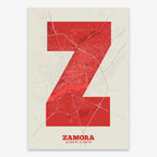 Lámina decorativa de Zamora – Arte tipográfico moderno