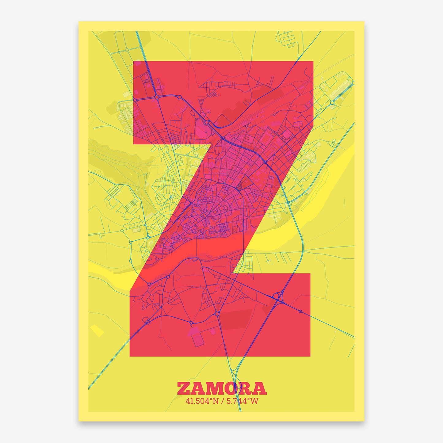 Zamora Map V02 Miami / No Frame / Yes