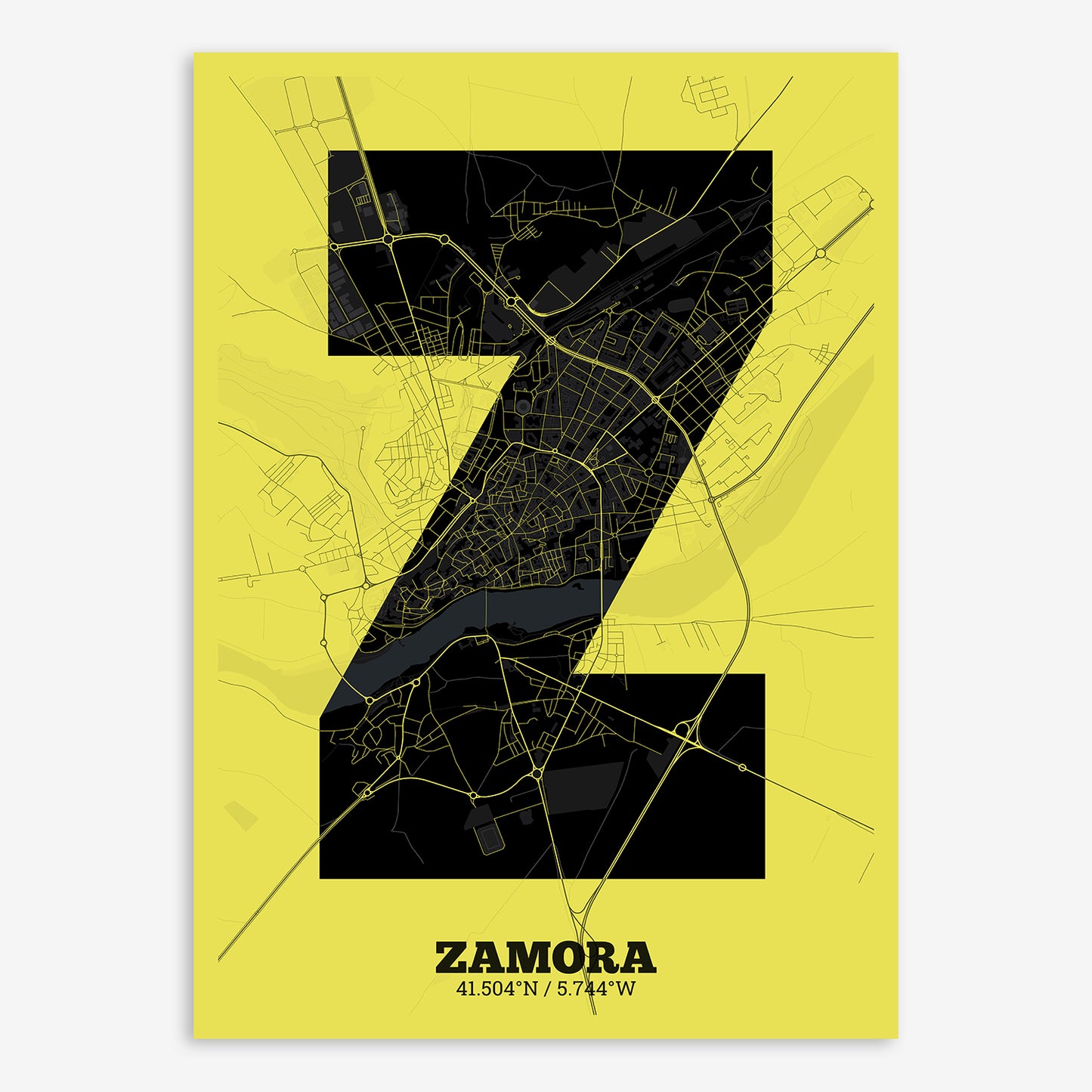 Zamora Map V02 Night / No Frame / No