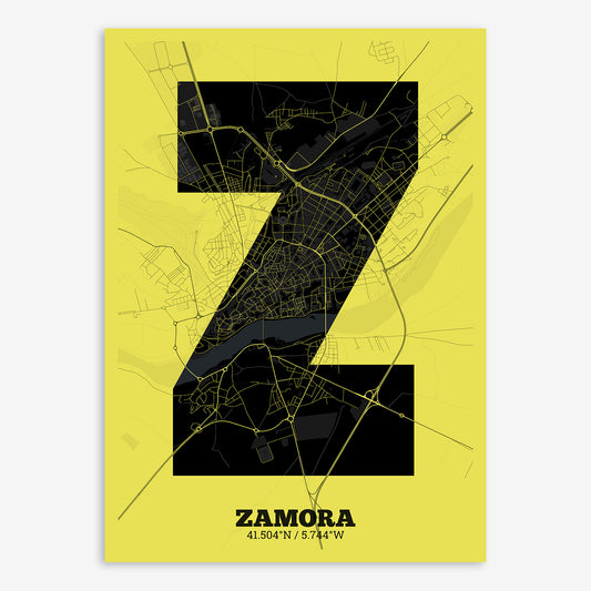 Zamora Map V02 Night / Frame / Yes