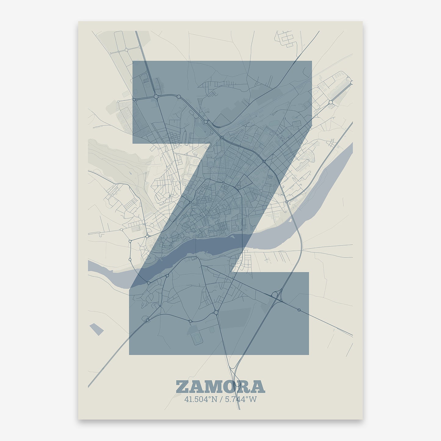 Zamora Map V02 Seaside / No Frame / No