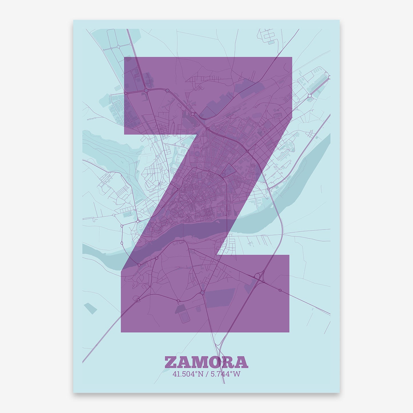 Zamora Map V02 Shabby / No Frame / No