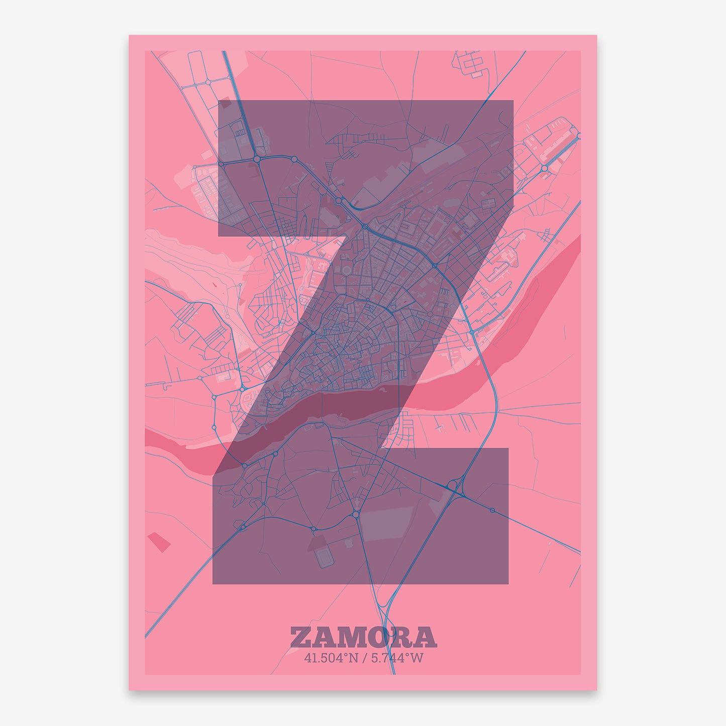 Zamora Map V02 Tuscan / No Frame / No