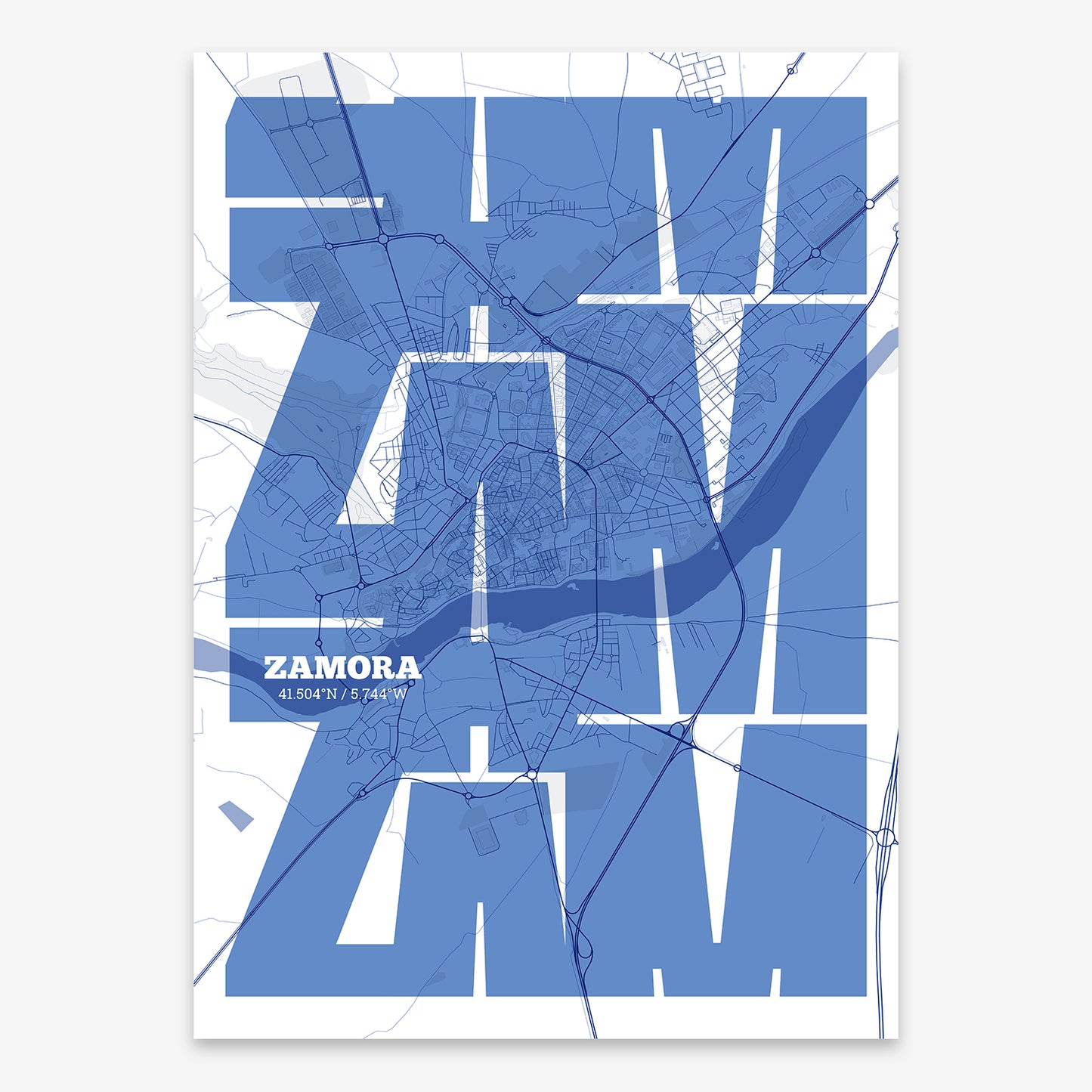 Zamora Map V03 Med / Frame / No