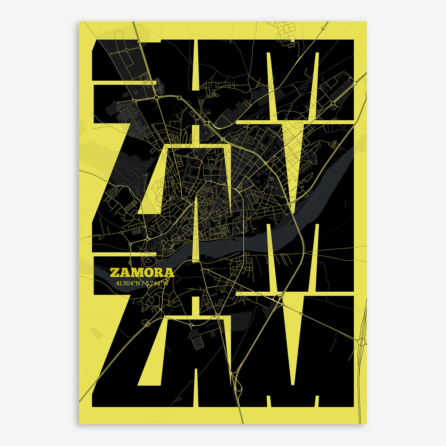 Zamora Map V03 Night / Frame / No