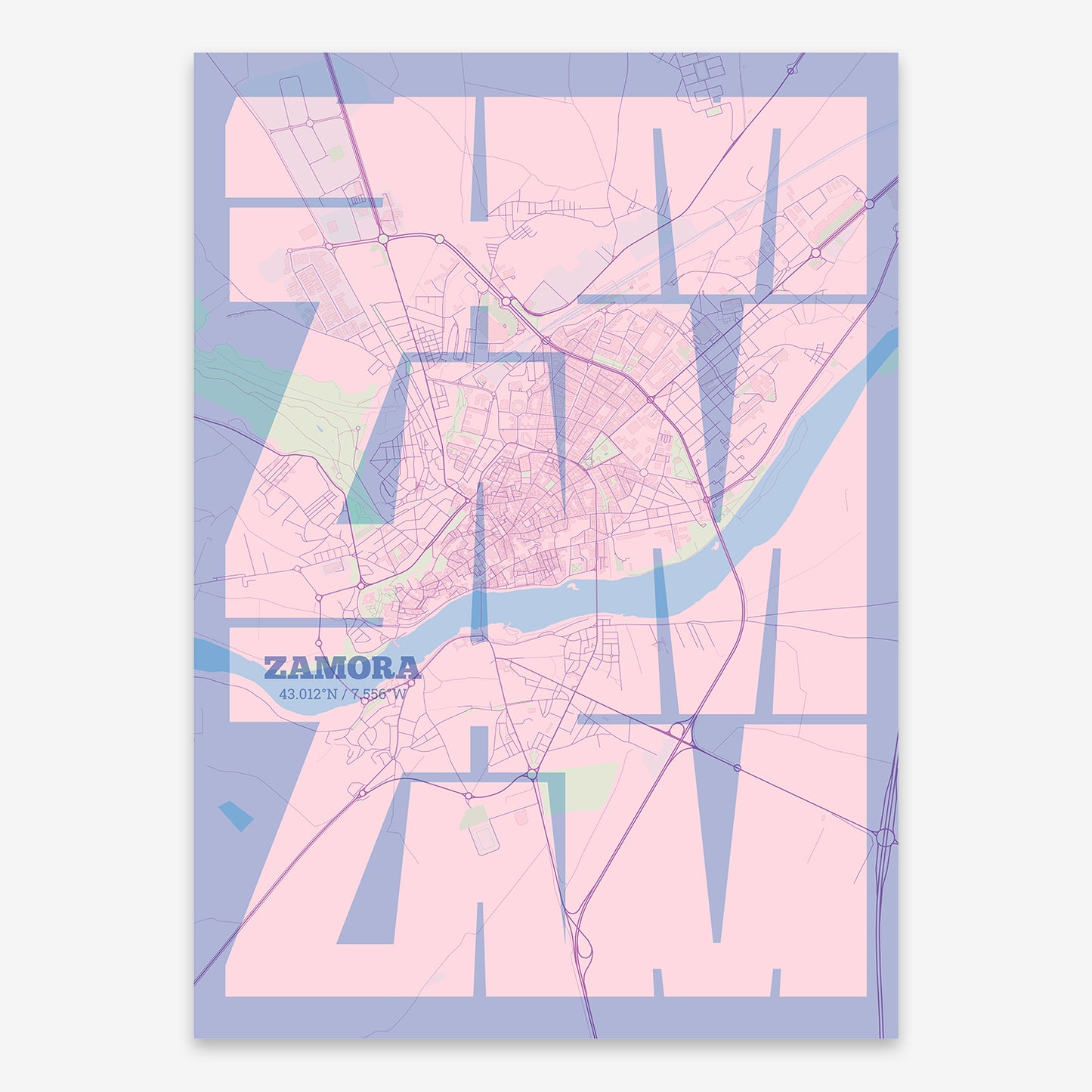 Zamora Map V03 Nursery / No Frame / No