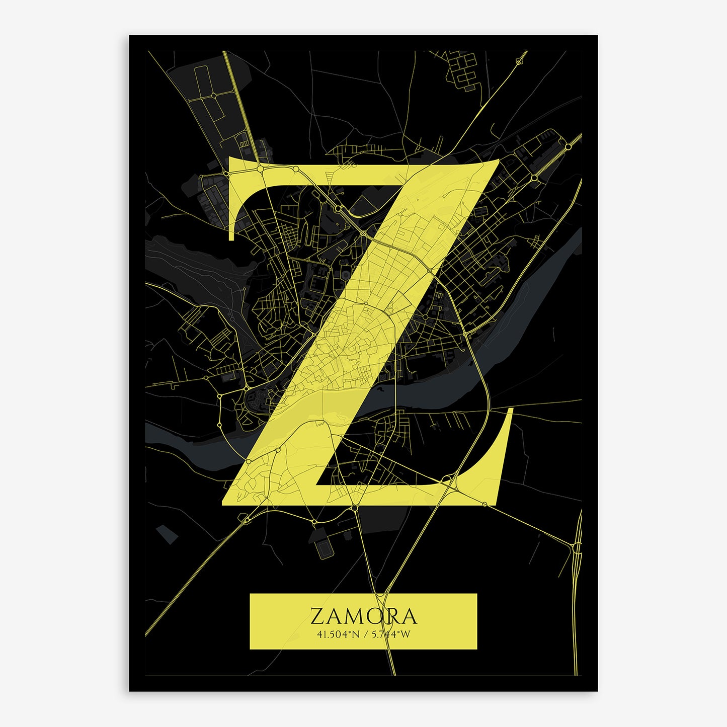 Zamora Map V06 Night / Frame / Yes