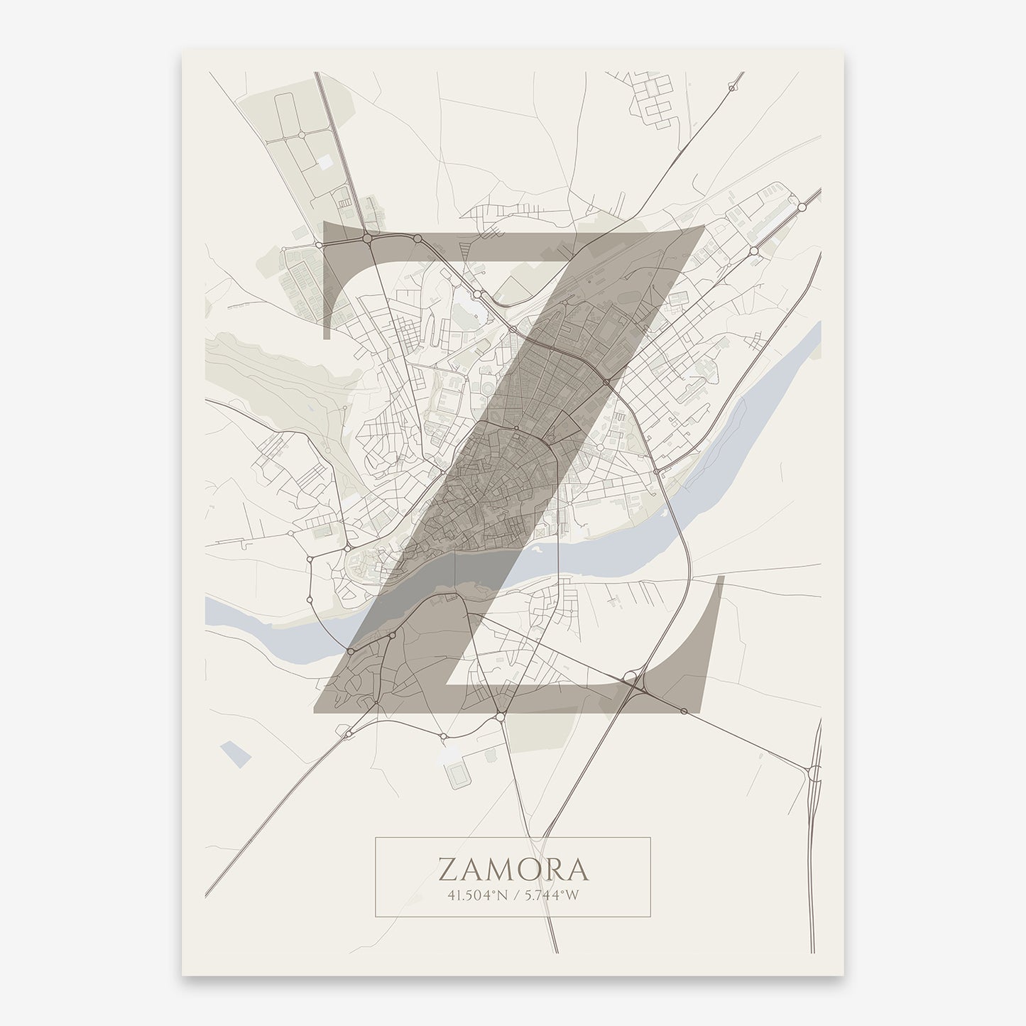 Zamora Map V06 Rustic / No Frame / No