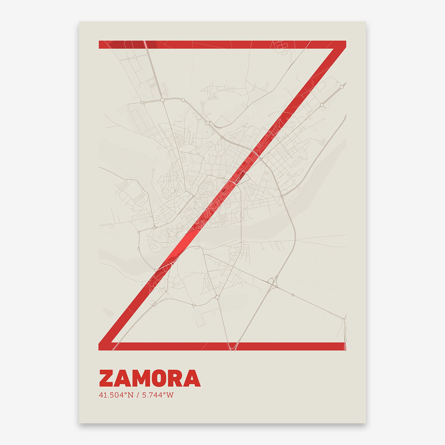 Zamora Map V07 Boho / No Frame / No