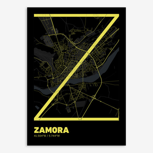 Zamora Map V07 Night / Frame / Yes